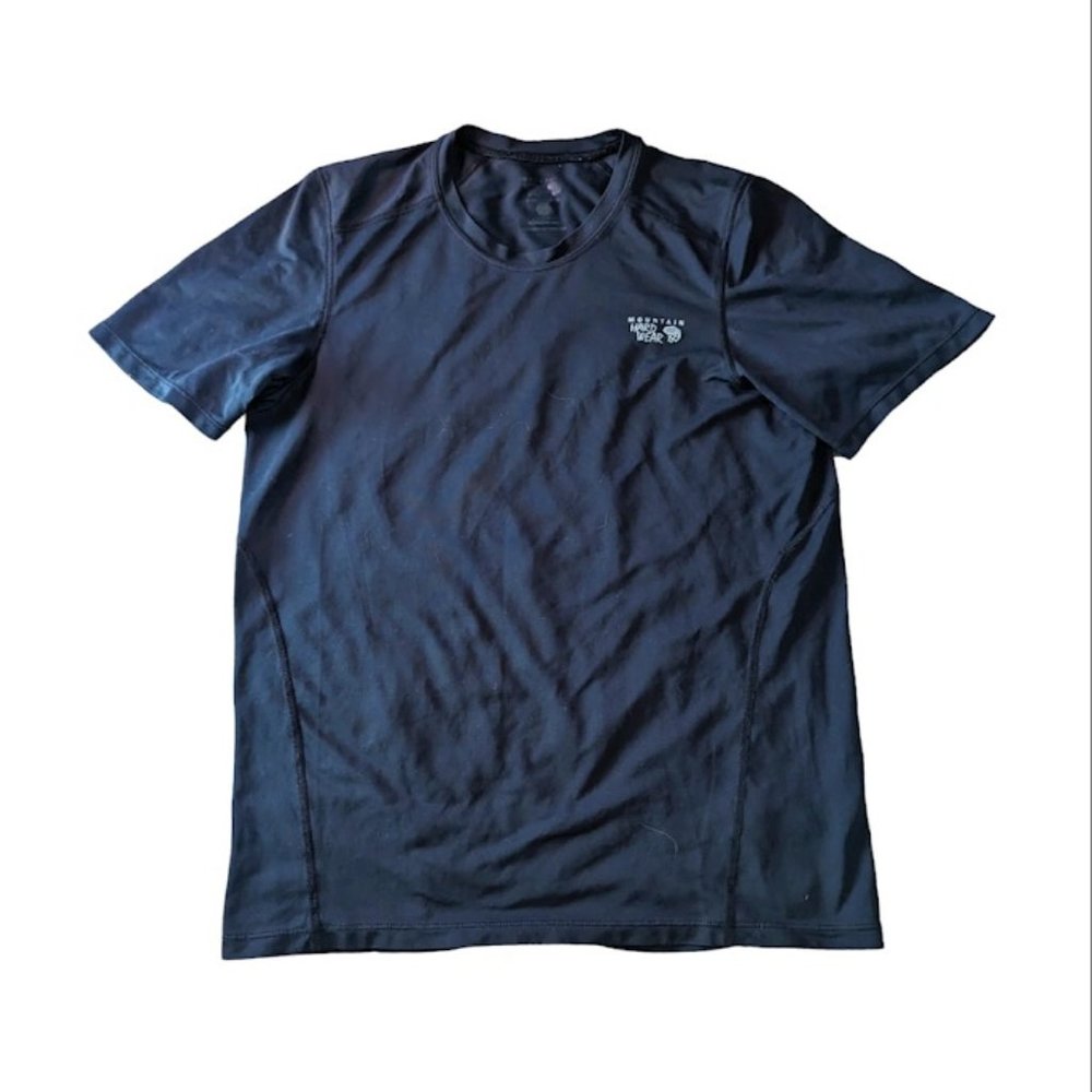 Men's Size Small Mountain Hard Wear T-Shirt - Short Sleeve - Black - Technical